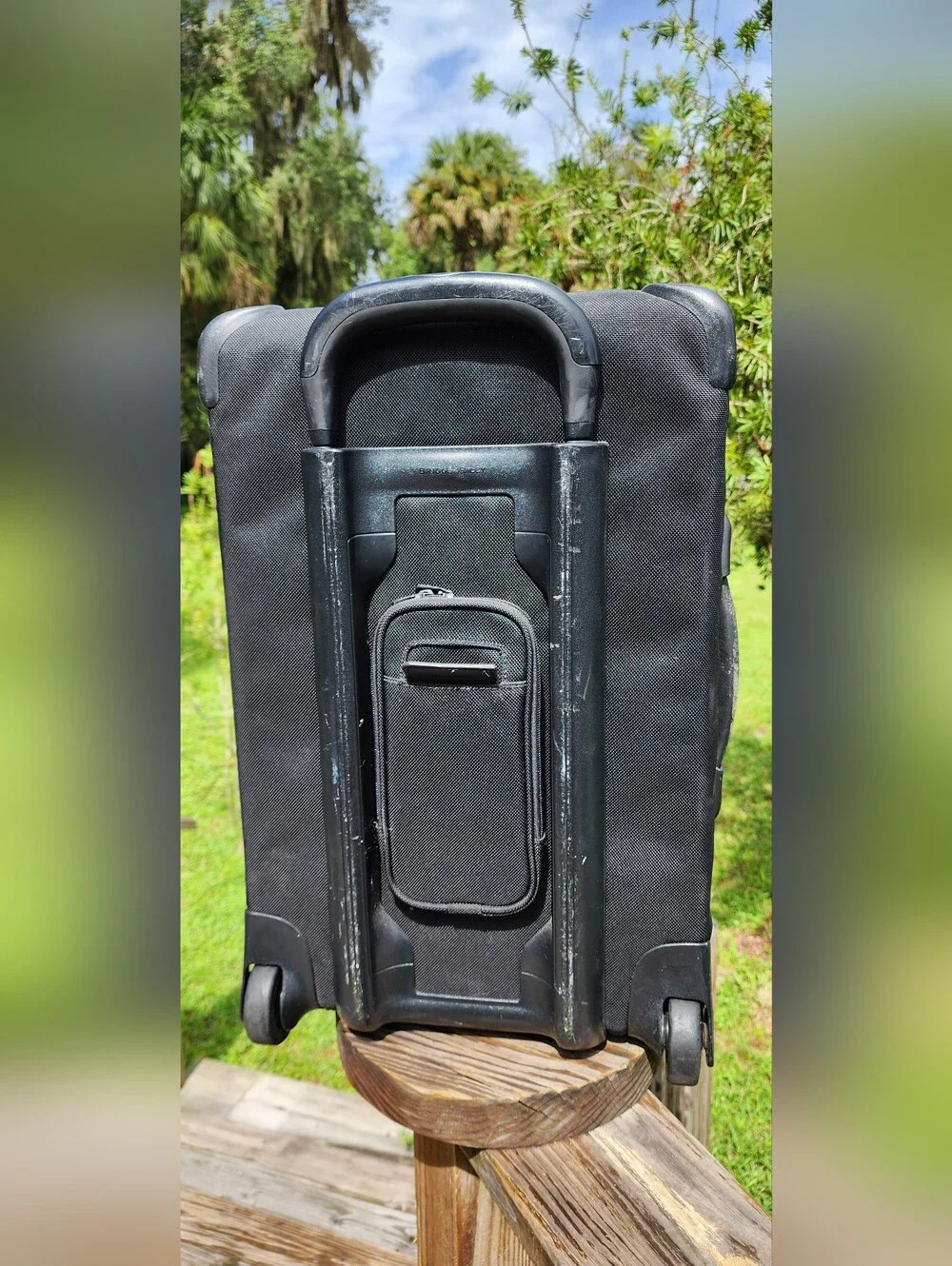 Briggs & Riley Black Rollaboard Carry-On – Slim Upright Travel Bag